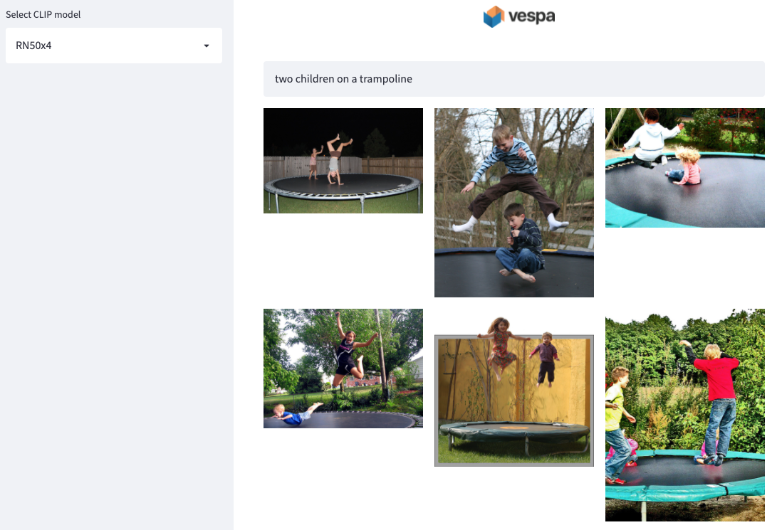 Text-to-image search with Vespa